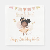 Serviette En Papier Danse & Twirl, Princesse Ballerina avec Bow Annive (Devant)