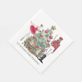 Serviette En Papier Danseur de ballet de craquelette d'aquarelle (Coin)