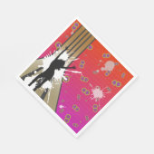 Serviette En Papier Danseur Et Guitare (Coin)