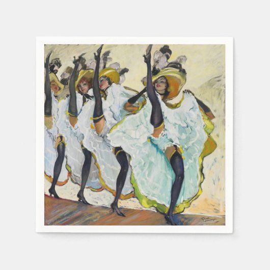 Serviette En Papier Danseurs canadiens (Devant)