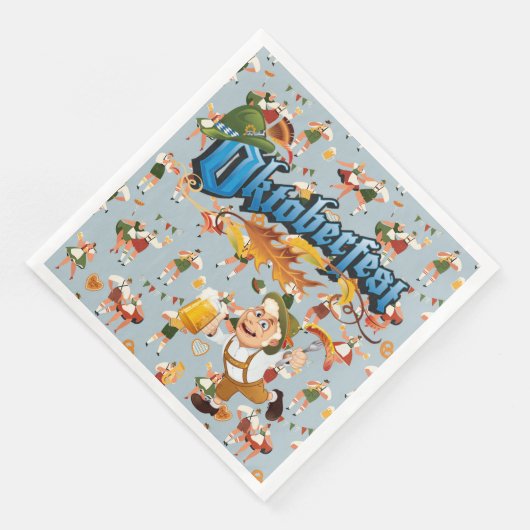 Serviette En Papier Danseurs de l'Oktoberfest (Coin)