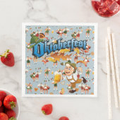 Serviette En Papier Danseurs de l'Oktoberfest (En situation)