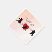 Serviette En Papier Danseurs de tango (Coin)