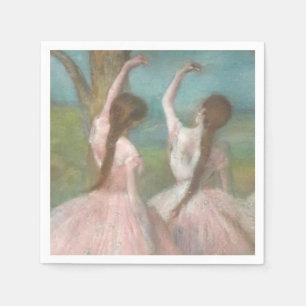Serviette En Papier Danseurs en Pink Edgar Degas