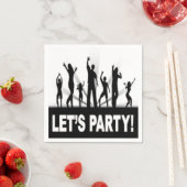 SERVIETTE EN PAPIER DANSEURS "FÊTONS" (En situation)