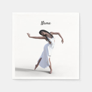 Serviette En Papier Danseuse blanche Thunder_Cove