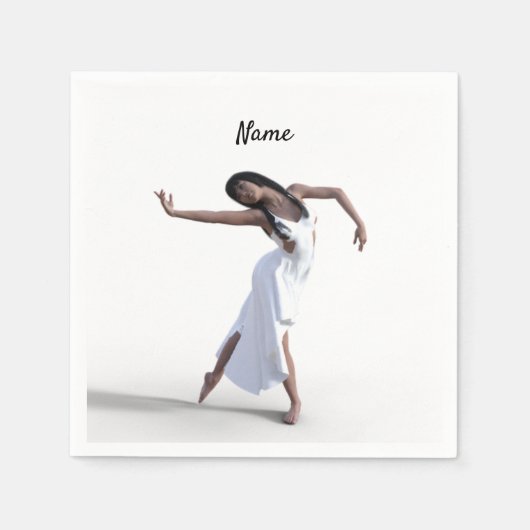 Serviette En Papier Danseuse blanche Thunder_Cove (Devant)