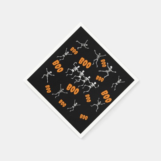 Serviette En Papier Danseuse Danseuse Skeletons Halloween (Coin)