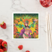 Serviette En Papier Danseuse du Carnaval de Rio (En situation)