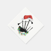 Serviette En Papier Danseuse écossaise des Highlands à Noël (Coin)
