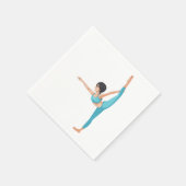 Serviette En Papier Danseuse Stretching Dance Exercice Papier serviett (Coin)