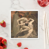 Serviette En Papier Dante et Virgile en enfer (par Bouguereau) (En situation)