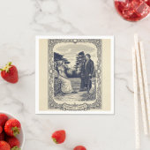 Serviette En Papier Darcy & Elizabeth scene (En situation)