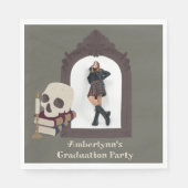 Serviette En Papier Dark Academia Photo Graduation Party (Devant)