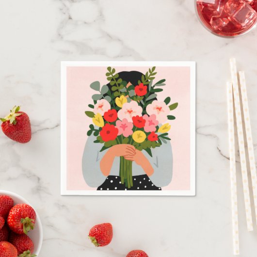 Serviette En Papier Darling Valentine II (En situation)