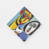 Serviette en papier d'art abstrait (Coin)