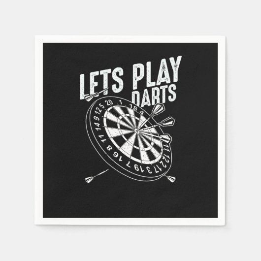 Serviette En Papier Dart Thrower Darts Thrower Jeu de Pub (Devant)