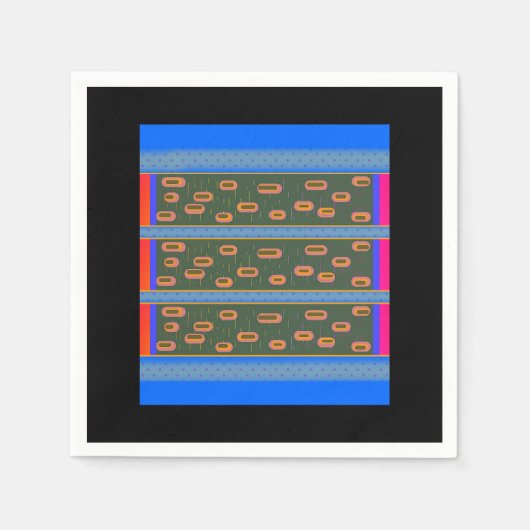 SERVIETTE EN PAPIER DASHES (Devant)