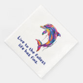 Serviette En Papier Dauphin (Coin)