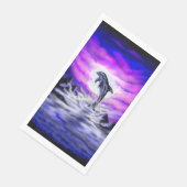 Serviette En Papier Dauphin clair de lune (Coin)
