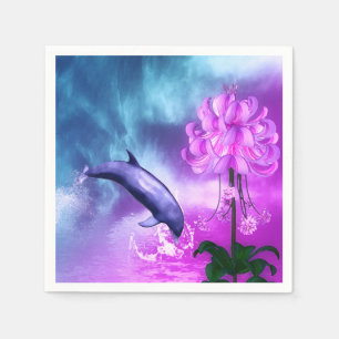 Serviette En Papier Dauphin d'Imaginaire