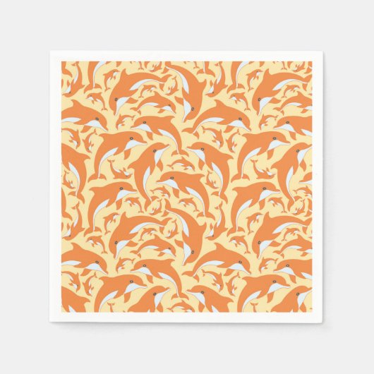 Serviette En Papier Dauphins mignons (Devant)