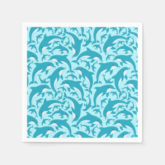 Serviette En Papier Dauphins mignons (Devant)