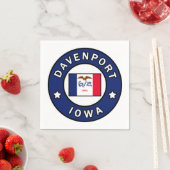 Serviette En Papier Davenport Iowa (En situation)