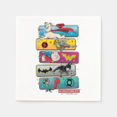 Serviette En Papier DC League of Super-Pets Panels (Devant)