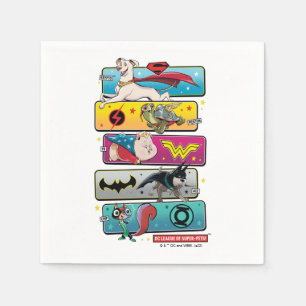 Serviette En Papier DC League of Super-Pets Panels
