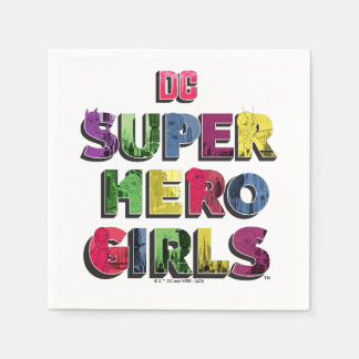Serviette En Papier DC Super Hero Girls City Letters