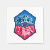 Serviette En Papier DC Super Hero Girls Teamwork Bataille (Devant)