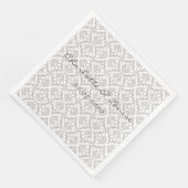 Serviette en papier de célébration - Personnalisée (Coin)