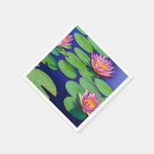 Serviette En Papier De Charmantes Nappes D'Eau Rose (Coin)