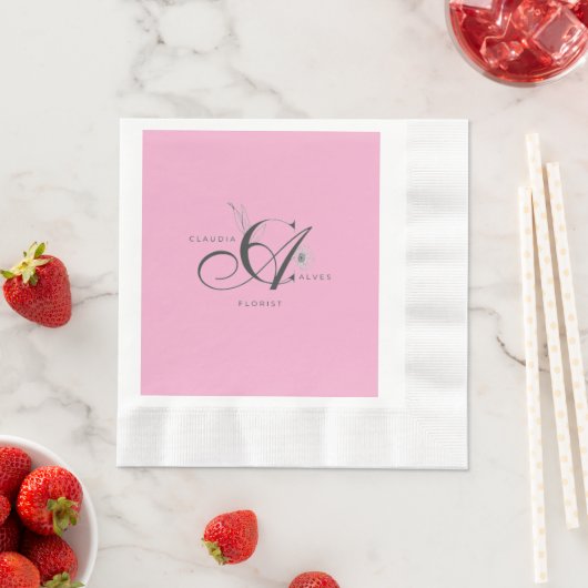 Serviette en papier de fleuriste Claudia Alves (En situation)