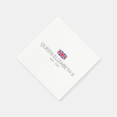 Serviette en papier de la reine Elizabeth II (Coin)