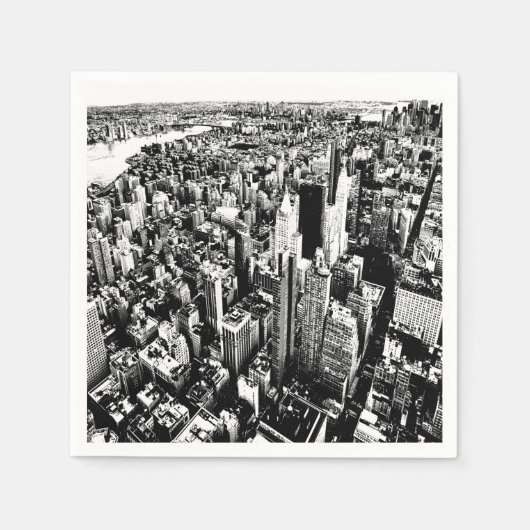 Serviette En Papier De Manhattan au ciel (Devant)