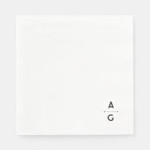 Serviette en papier de mariage "Lettrus" (Devant)