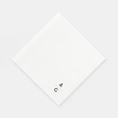 Serviette en papier de mariage "Lettrus" (Coin)