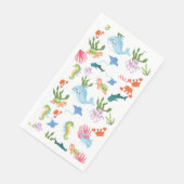 Serviette En Papier De mignons amis sous-marins (Coin)