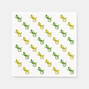 Serviette En Papier De mignons petits lézards