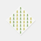 Serviette En Papier De mignons petits lézards (Coin)