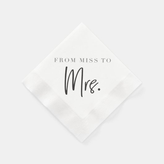 Serviette En Papier De Mlle à MRS. Cocktail Napkin (Coin)