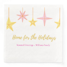 Serviette en papier de Noël avec motifs de fêtes