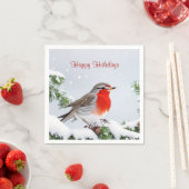 Serviette en papier de Noël de la Saint-Valentin R (En situation)