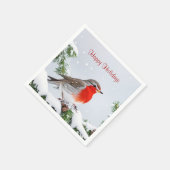 Serviette en papier de Noël de la Saint-Valentin R (Coin)