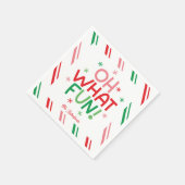 Serviette en papier de Noël Oh What Fun (Coin)