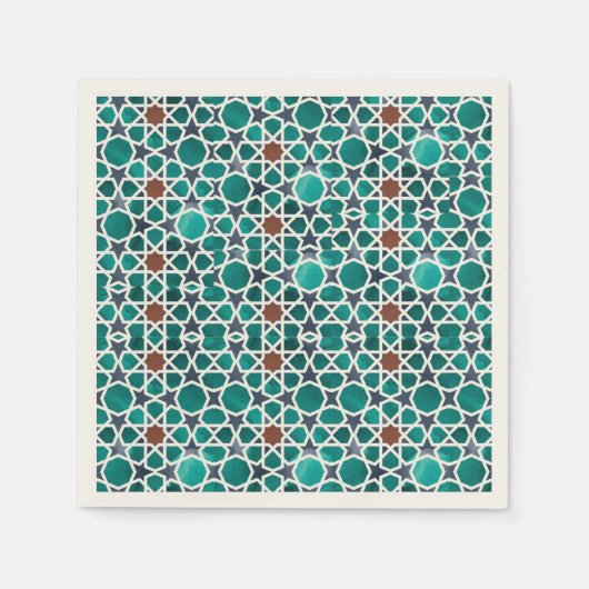 Serviette en papier de style marocain (Devant)