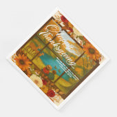 Serviette en papier de Thanksgiving (Coin)