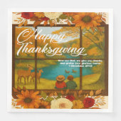 Serviette en papier de Thanksgiving (Devant)